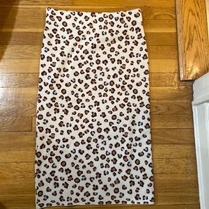 Ann Taylor leopard skirt
